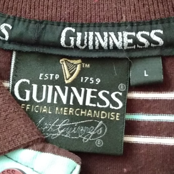 Official Guinness Polo Rare Size L EUC - Picture 5 of 7